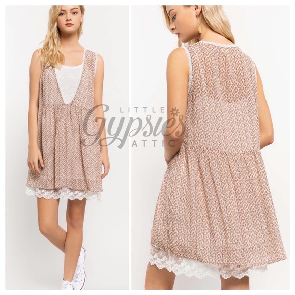 POL Farmhouse Babydoll Tunic Dress - Picture 3 of 12